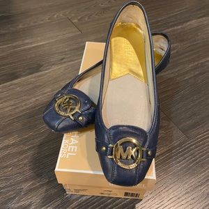 MICHAEL Michael Kors Navy Fulton Moc Flats
